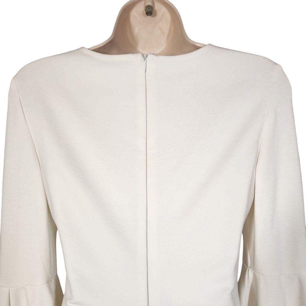 Lulus Gimme Some Flair White Flounce Bell Sleeve Bodycon Mini Dress Sexy‎ Boho S - Picture 10 of 16